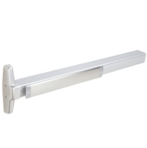 Von Duprin® Satin Chrome Concealed Vertical Rod Panic Exit Device with Grooved Case 36” x 99” Exit Only