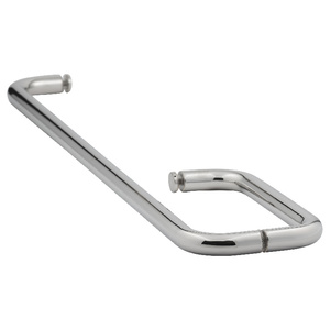 Polished Stainless Steel 8" x 24" Towel Bar Handle Combo without Washers