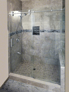 CRL Polished Stainless Steel Complete 180º Crescent Series Sliding System