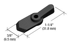 CRL Black Pointer Style Screen Swivel Clip - Carded