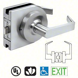 CRL Satin Anodized Grade 1 Lever Lock Housing - Passage