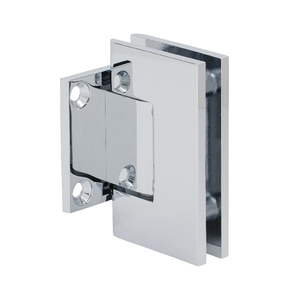 CRL Polished Chrome Junior Geneva 074 Series Wall Mount Short Back Plate Hinge