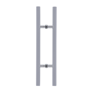 Satin Chrome (H) Style Back To Back Handle 12" CTC/24" Overall