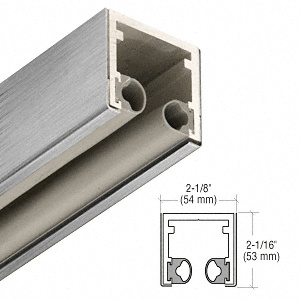 CRL-Blumcraft® Brushed Stainless 2" Head Channel for 3/4" Glass - 120"