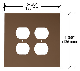 CRL Bronze Double Duplex Acrylic Mirror Plate