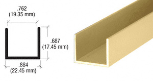 CRL Gold Anodized 3/4" U-Channel