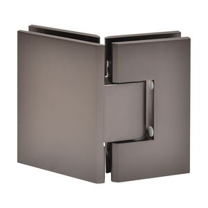 CRL Matte Gun Metal Vienna 045 Series 135 Degree Glass-to-Glass Hinge
