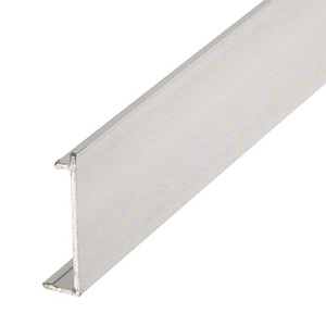 CRL Brushed Brite Anodized Snap-On Cover for Mechanical Glazing Channel