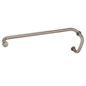 Brushed Nickel 8" x 28" Towel Bar Handle Combo with Washers