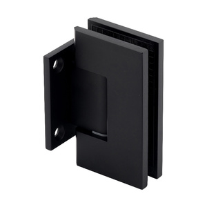 Matte Black Wall Mount with Short Back Plate Maxum Series Hinge
