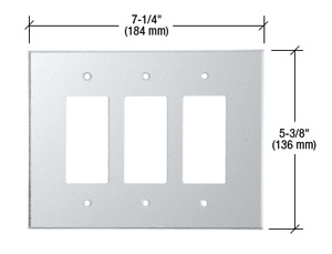 CRL Clear Triple Designer Acrylic Mirror Plate