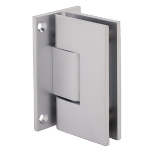 CRL Satin Chrome Vienna 537 Series 5 Degree Pre-Set Wall Mount Full Back Plate Hinge