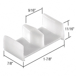 CRL Sliding Shower Door Bottom Guide