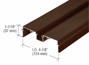 CRL 487 Bronze Anodized OfficeFront™ Deep Pocket Wall Jamb/Head - 24'-2"