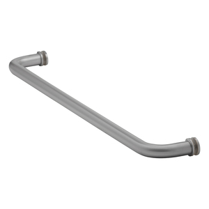 Satin Chrome 20" Single Mount Tubular Towel Bar with Washers