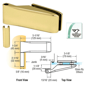 CRL Brass Barcelona Free Swinging Interior Door Hinge