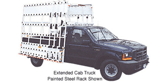 CRL 120" x 86" Stainless Steel Glass Rack for Club Cab Pickup