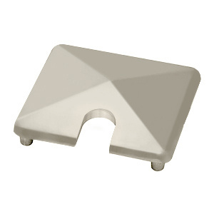 CRL Oyster White 1100 Series Post Top Cap for End Posts