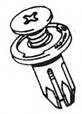 CRL 1994 Honda Accord, 1992+ Prelude, and 1991+ Acura Legend Front and Rear Bumper Rivet
