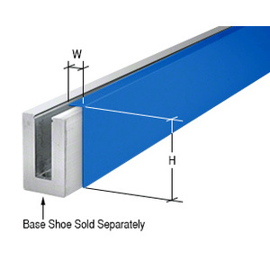 CRL Painted Custom Cladding for L56S, L21S, and L25S Series Square Aluminum Base Shoe