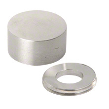 CRL Brushed Stainless Color Match Bolt Cover Button
