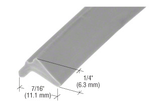 CRL Gray 7/16" Wide Glazing Spline - 100' Roll