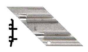 CRL-U.S. Aluminum Right Hand Anchor Clip, 90º, Outside Corner, 4/Pk