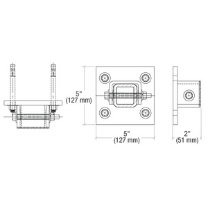 CRL Mill T-Bracket for AT710 Series