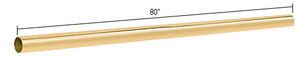 CRL Polished Brass 80" Support Bar Only