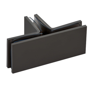 CRL Oil Rubbed Bronze Square 90 Degree Glass-to-Glass T-Juntion Clamp