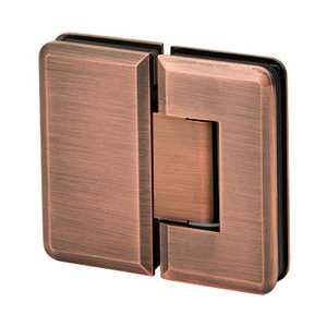Polished Copper 180° Glass to Glass Majestic Series Hinge