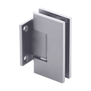Satin Chrome Wall Mount with Short Back Plate Maxum Series Hinge