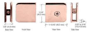 CRL Polished Copper Oversized Fixed Panel U-Clamp