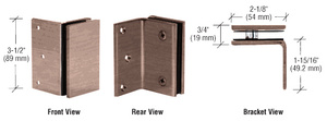 CRL Antique Bronze Geneva Series Wall Mount Bracket