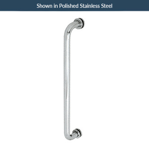 Polished Nickel 27" Single Mount Tubular Towel Bar with Washers