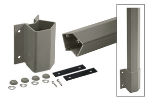 CRL 36" Beige Gray Outside 135 Degree Fascia Mount Post Kit for 200, 300, 350, and 400 Series Rails