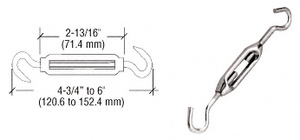 CRL Nickel Plated Cable Turnbuckle for Cable Display System