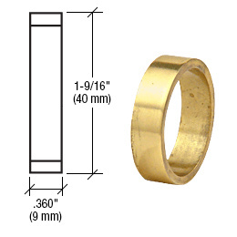CRL Polished Brass .360" Straight Cylinder Ring