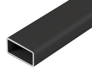 CRL Matte Black 1100 Series 1”x2” Aluminum Hand Rail