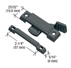 CRL Black Window Sash Lock with 2-1/4" Screw Holes