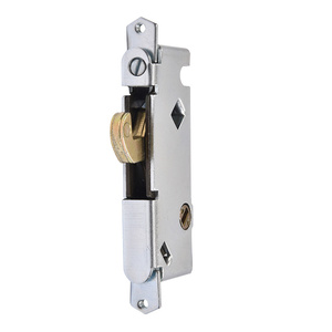 CRL 1/2" Wide Stainless Steel Round End Face Plate Mortise Lock with 45 Degree Keyway for W&F Doors