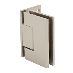 CRL Brushed Nickel Melbourne Wall Mount Offset Back Plate Hinge