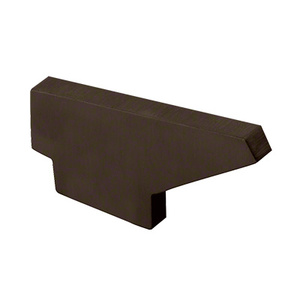 CRL Dark Bronze 357 Series Left Hand Aluminum End Cap