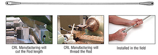 CRL Custom Length 12mm Diameter Tension Rod