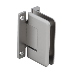 CRL Satin Nickel Pinnacle 037 Series Wall Mount 'H' Back Plate Hinge