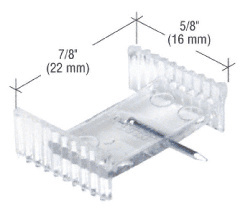 CRL Clear 7/8" x 5/8" Window Grid Retainers - Carded