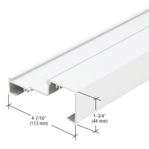 CRL-U.S. Aluminum White KYNAR® Paint Horizontal/Sill, White KYNAR® - 24'-2"