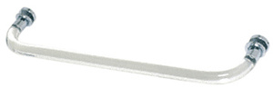 CRL 24" Acrylic Smooth Single-Sided Towel Bar with Polished Chrome Rings