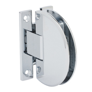 CRL Polished Chrome Classique 037 Series Wall Mount 'H' Back Plate Hinge