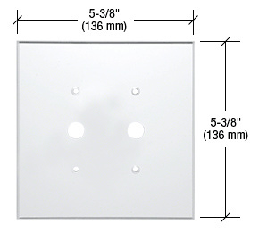 CRL Clear Double Dimmer 1/2" Holes Acrylic Mirror Plate
